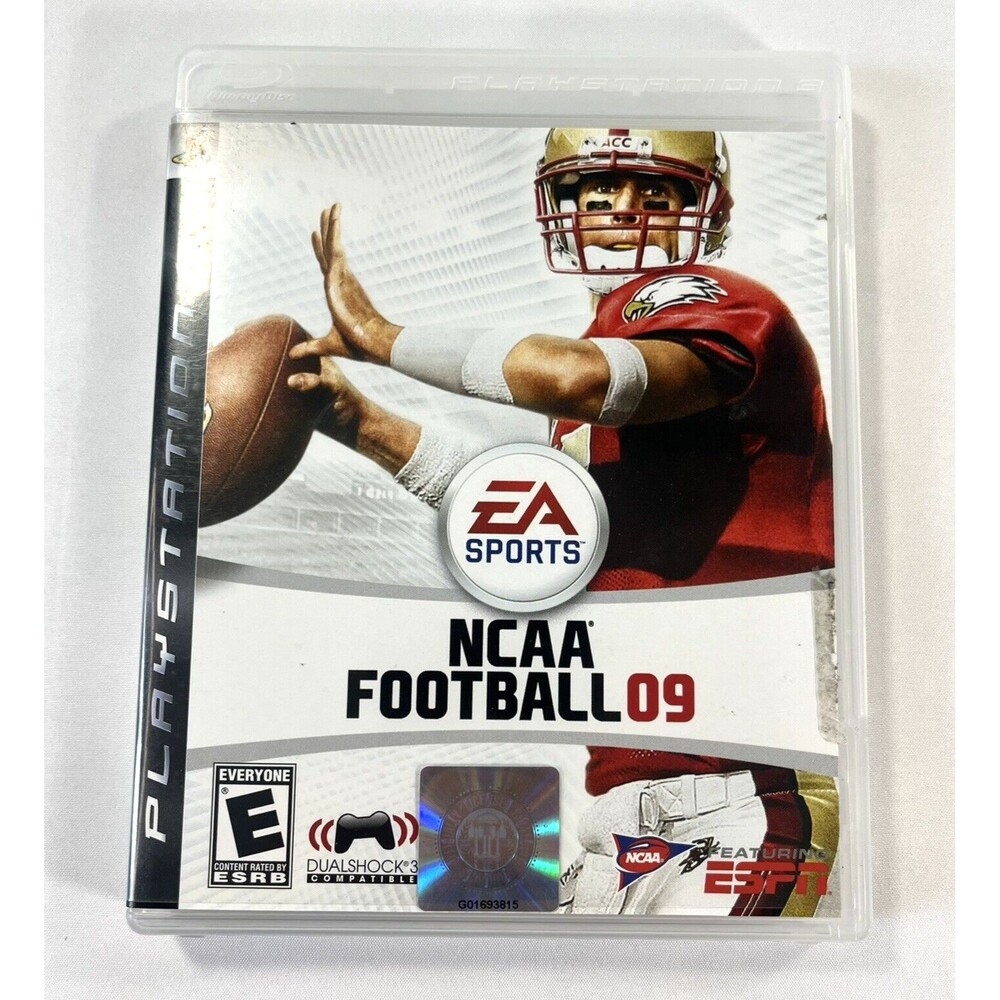 NCAA Football 09 Sony PlayStation 3 2008 PS3 Complete with Manual Tested